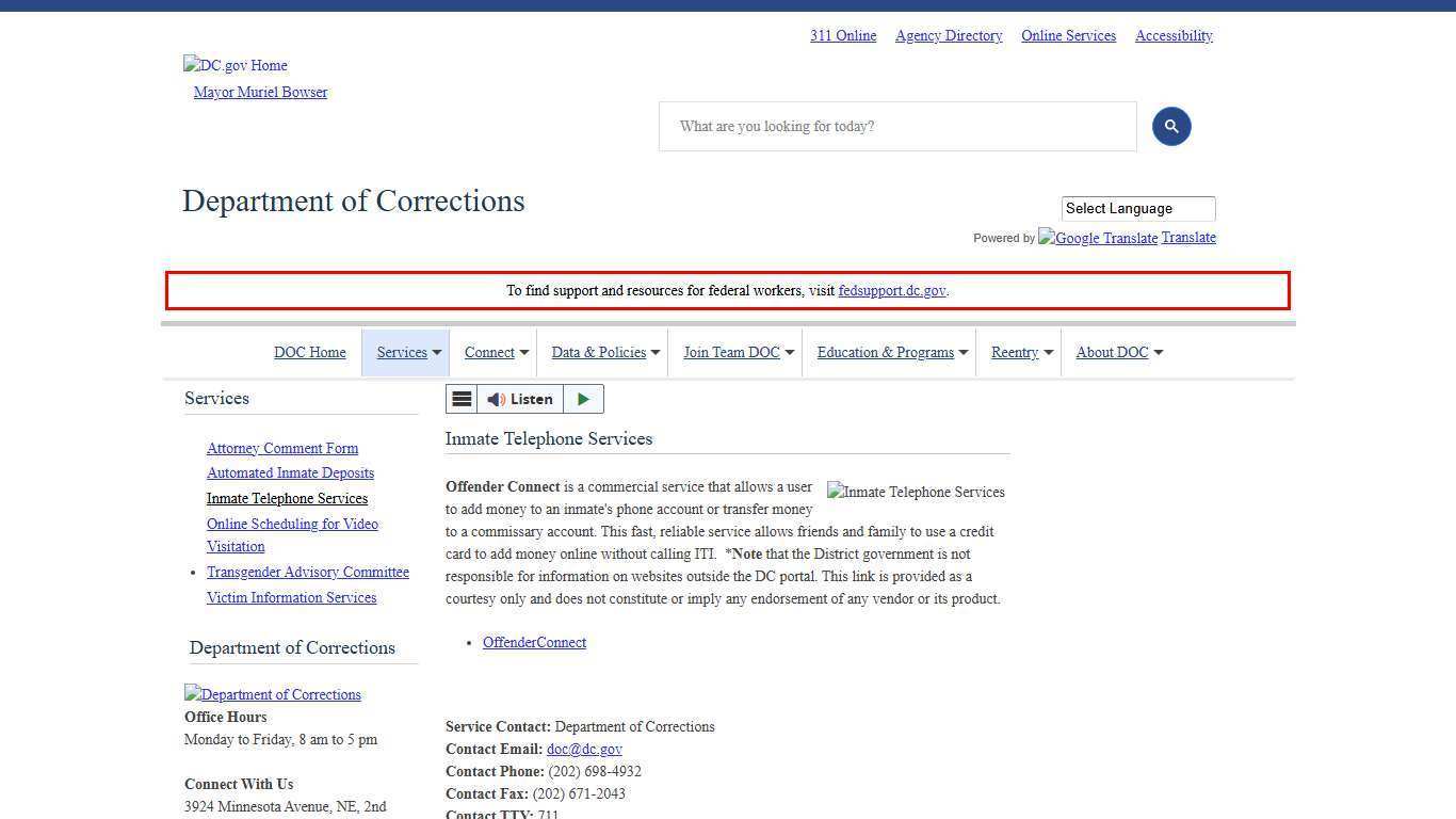 Inmate Telephone Services | doc